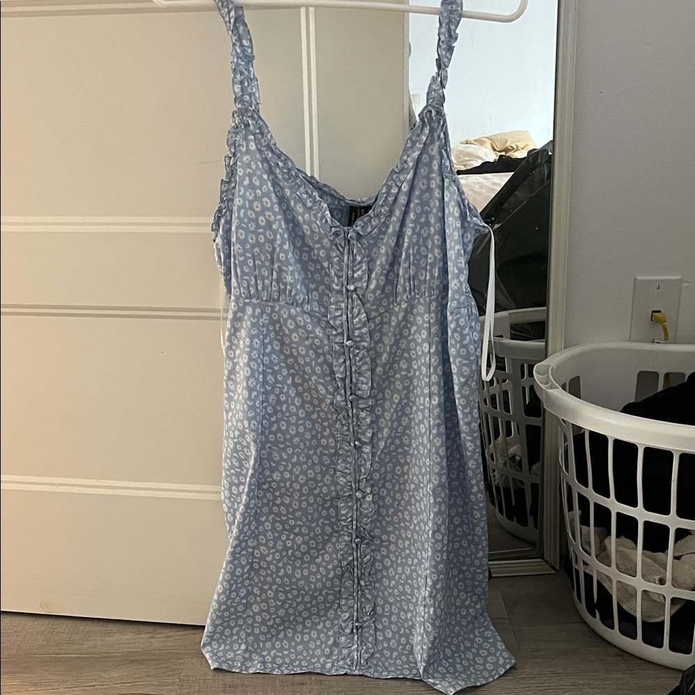 Blue floral Women's dress